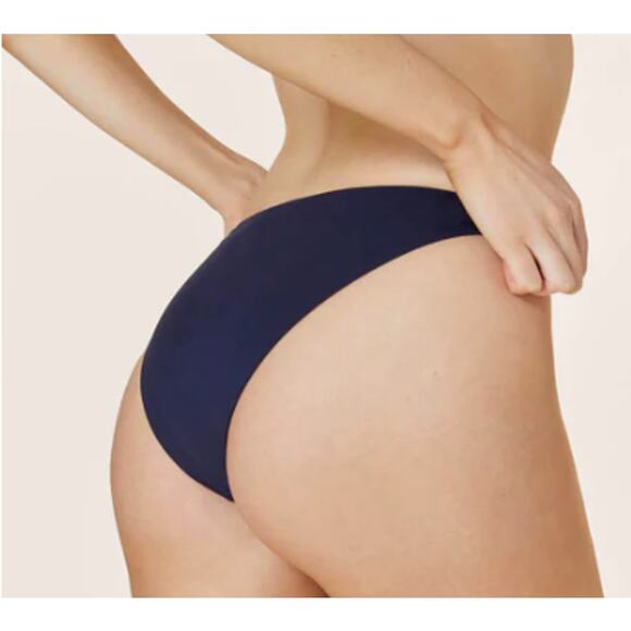 NWT Andie Women's The Cheeky Bikini Bottom Smooth Navy Blue Size XL - Picture 5 of 7